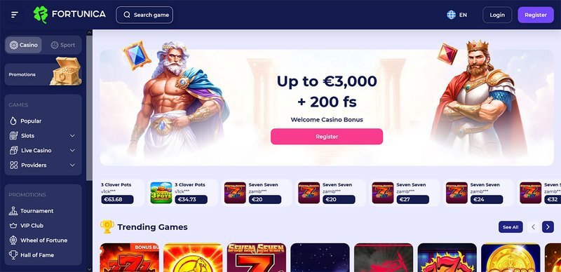 A look at fortunica online casino